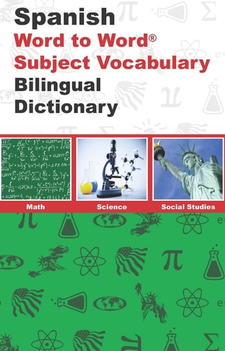 Spanish BD Word to Word® with Subject Vocab: Suitable for Exams
