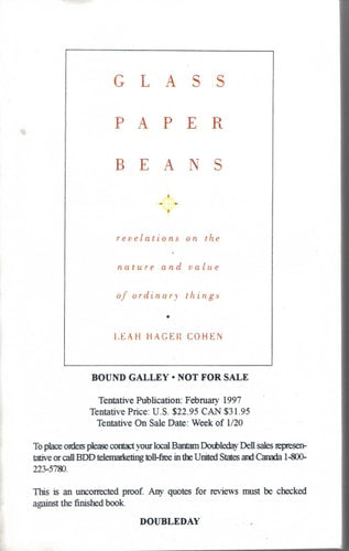 Glass, Paper, Beans