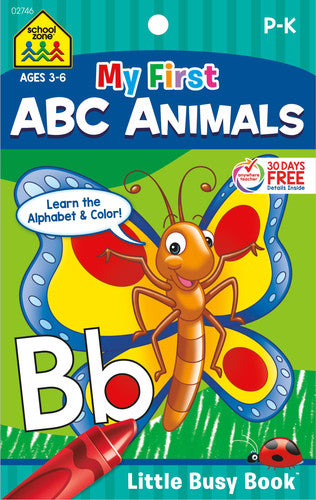 My First ABC Animals Coloring Book Little Busy Book
