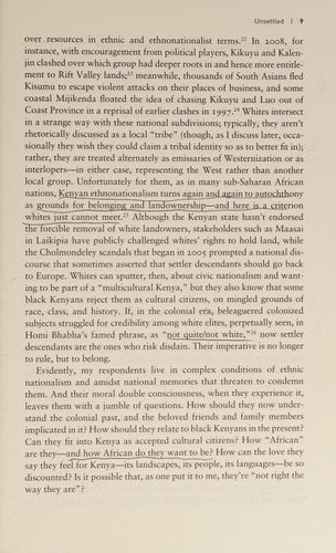 Unsettled: Denial and Belonging Among White Kenyans (Volume 10) (Ethnographic Studies in Subjectivity)