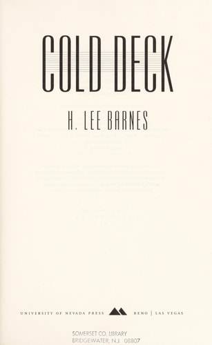 Cold Deck: A Novel (Western Literature and Fiction Series)