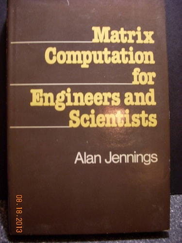 Matrix computation for engineers and scientists