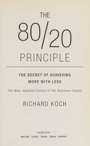 The 80/20 Principle