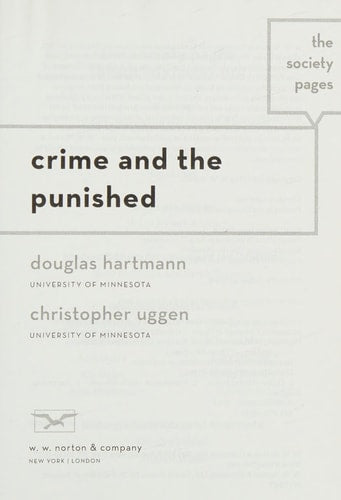 Crime and the Punished (The Society Pages)