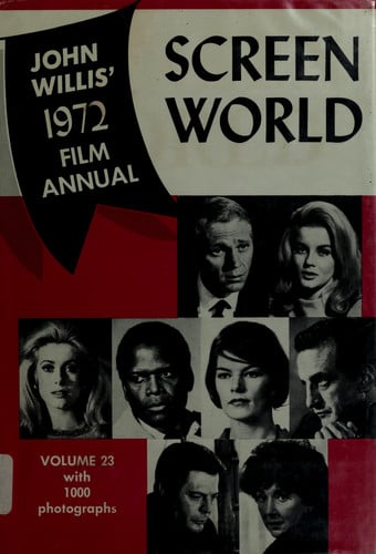 Screen World John Willis 1972 Film Annual Vol 23