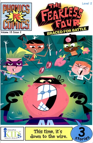 Phonics Comics: The Fearless Four: Braced for Battle - Issue 2 Level 2