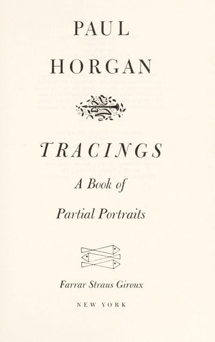 Tracings: A Book of Partial Portraits