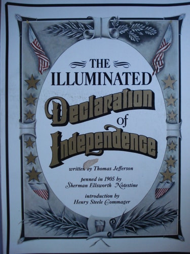 The illuminated Declaration of independence