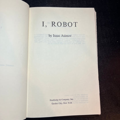 i, robot - Isaac Asimov - Book Club Edition - 1950