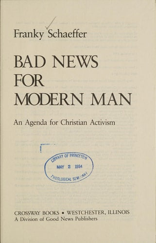 Bad News for Modern Man