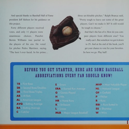 The 25 Greatest Baseball Players of All Time