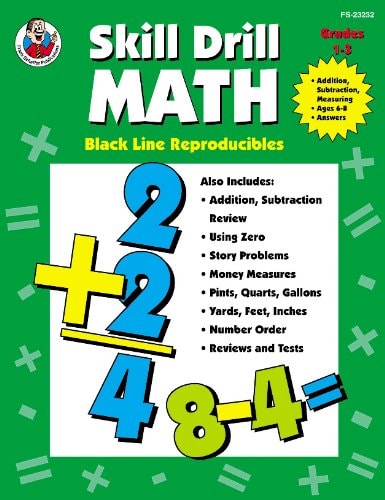 Skill Drill Math: Addition, Subtraction, Measuring, Grade 2