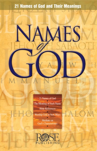 Names of God pamphlet: 21 Names of God and Their Meanings