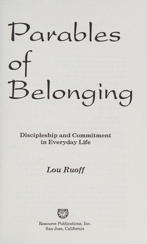 Parables of Belonging: Discipleship and Commitment in Everyday Life