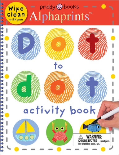 Alphaprints Dot to Dot Activity Book Wipe Clean with Pen