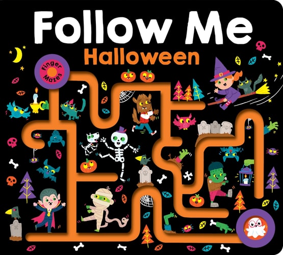 Maze Book: Follow Me Halloween (large edition) (Finger Mazes)