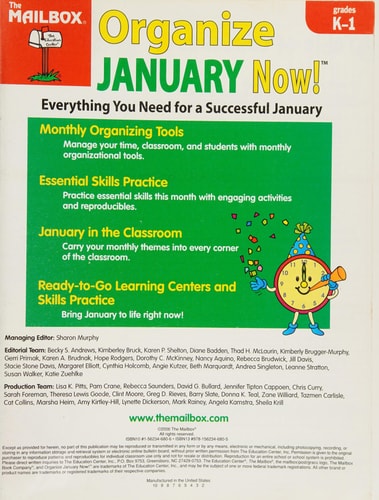 Organize January Now! (Grs. K-1)