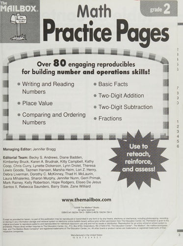 Math Practice Pages (Gr. 2)