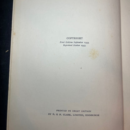 Lost Horizon - James Hilton - 2nd Print - 1st UK - 1933