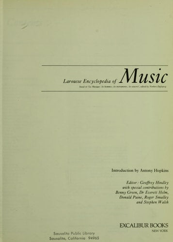 Larousse Encyclopedia of Music/#80710
