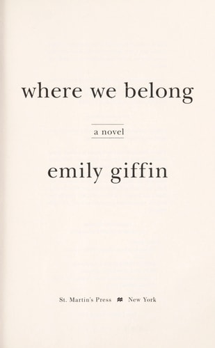 Where We Belong: A Novel