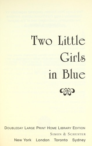 Two Little Girls in Blue