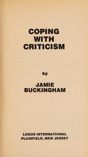 Coping With Criticism