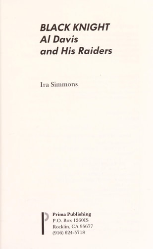 Black Knight: Al Davis and His Raiders