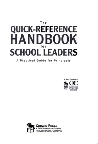 The Principal's Companion: Strategies and Hints to Make the Job Easier