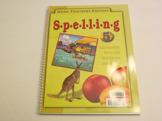 Spelling for Christian Schools 5 Home Teacher's Edition