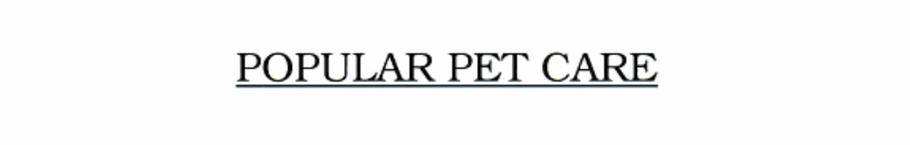Dogs (Opular Pet Care)
