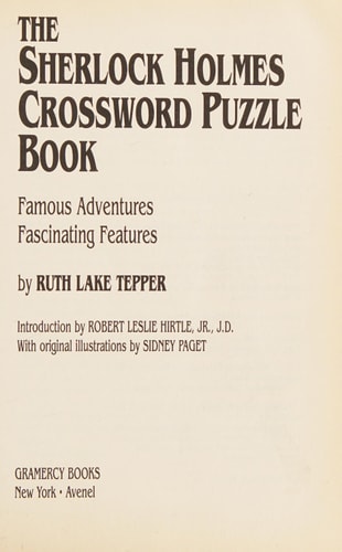 The Sherlock Holmes Crossword Puzzle Book