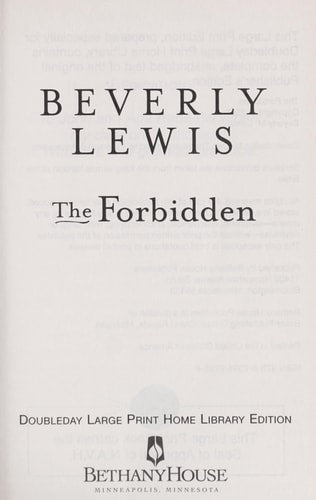 The Forbidden (LARGE PRINT)