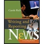 Writing and Reporting News Instructor's Manual