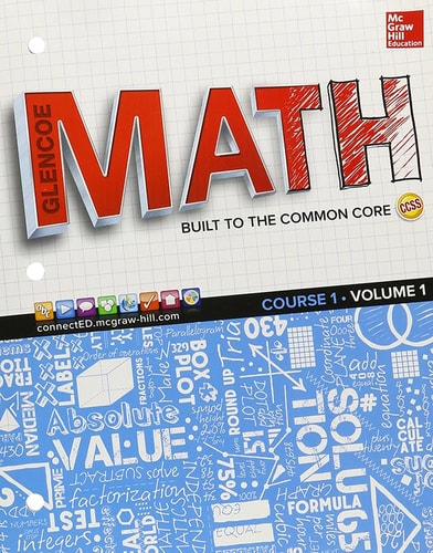 Glencoe Math, Course 1, Student Edition, Volume 1 (MATH APPLIC & CONN CRSE)