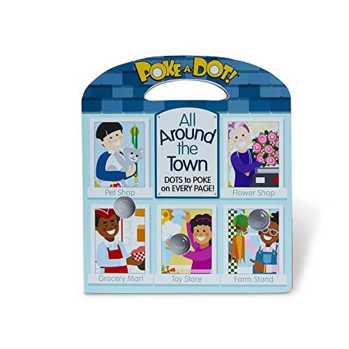 Melissa & Doug Children’s Book – Poke-a-Dot: All Around Our Town