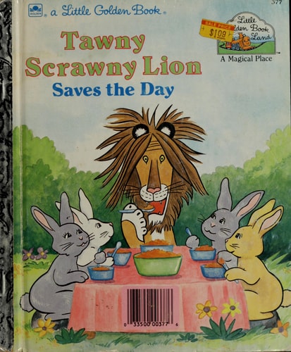 Tawny Scrawny Lion Saves/Day l (Little Golden Book)