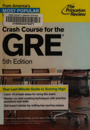 Crash Course for the GRE, 5th Edition (Graduate School Test Preparation)