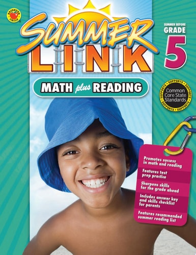 Math Plus Reading Workbook: Summer Before Grade 5 (Summer Link)