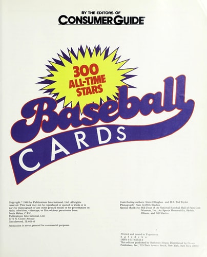 Baseball Cards: 300 All-Time Stars