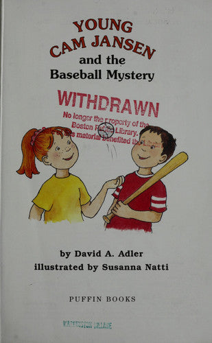Young Cam Jansen and the Baseball Mystery