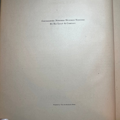 Hand Book of Pharmacy and Therapeutics - Lilly - 1919