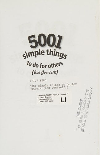 5001 Simple Things to Do for Others (And Yourself!)
