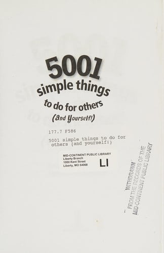 5001 Simple Things to Do for Others (And Yourself!)