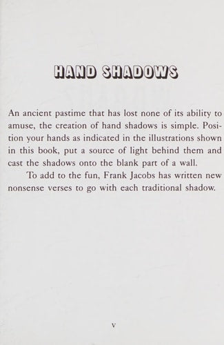 Hand Shadow Fun (Dover Little Activity Books: Puzzles)