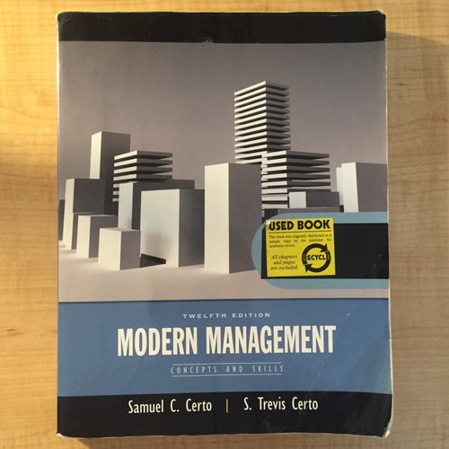 Modern Management: Concepts and Skills