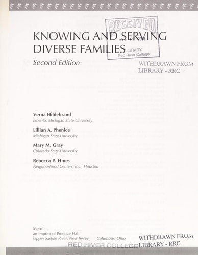 Knowing and Serving Diverse Families (2nd Edition)