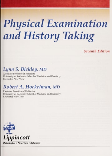 Bates' Guide to Physical Examination & History Taking