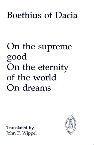 On the Supreme Good (Mediaeval Sources in Translation,)