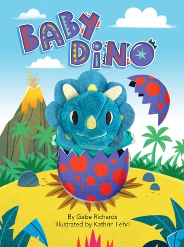 Baby Dino - Childrens Finger Puppet Board Book - Interactive - Novelty